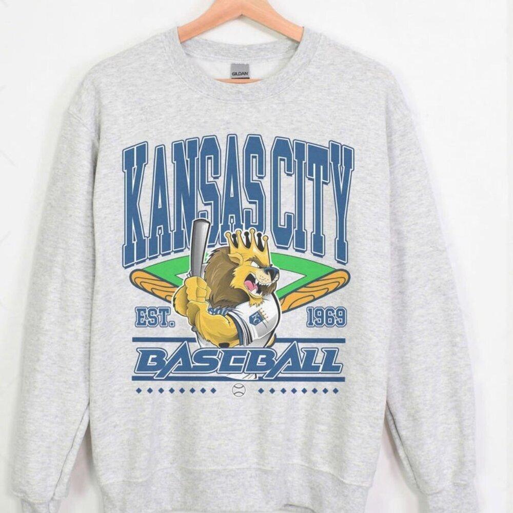 Kansas City Royals Baseball Est 1969  Mlb Crewneck Sweatshirt